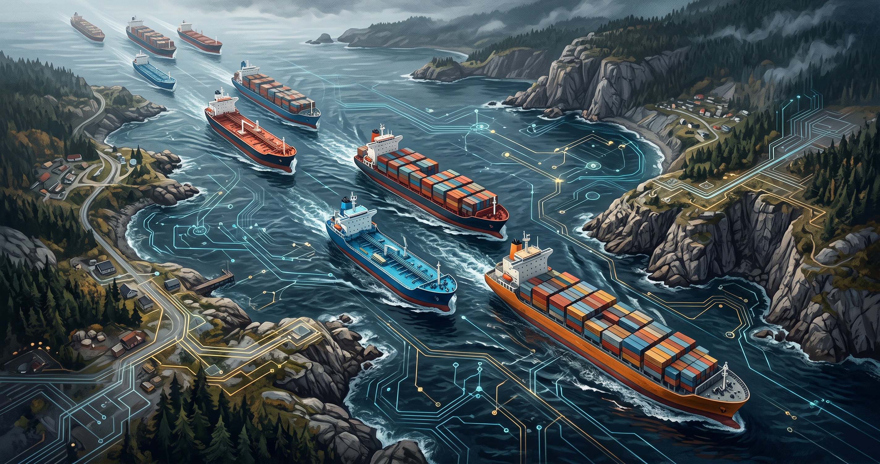 center Navigating the Digital Straits
